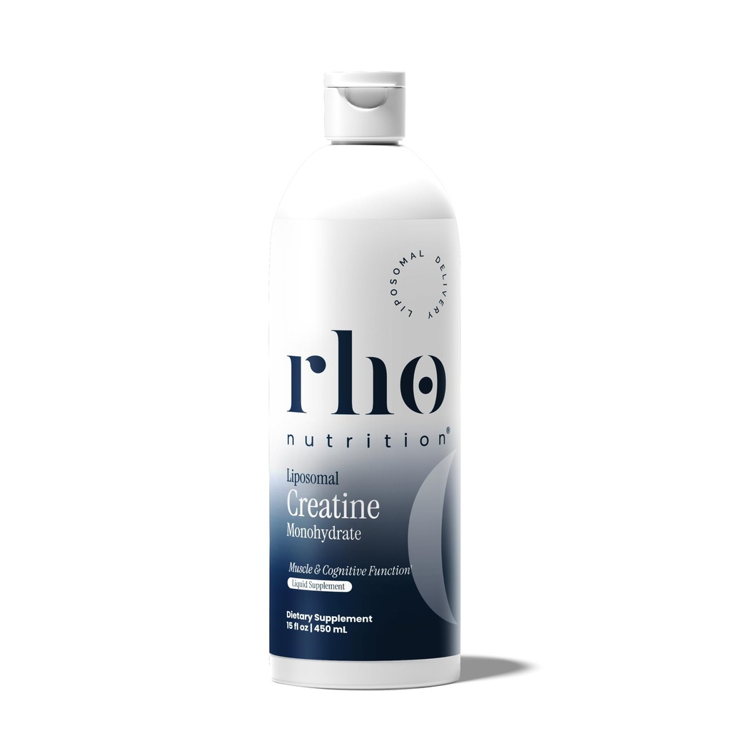 Rho Nutrition Liposomal Creatine Monohydrate - Ultra High Absorption Liquid Creatine Supplement – promuove la massa muscolare magra e recupero, Supporta la funzione cerebrale e migliora la produzione di energia cellulare