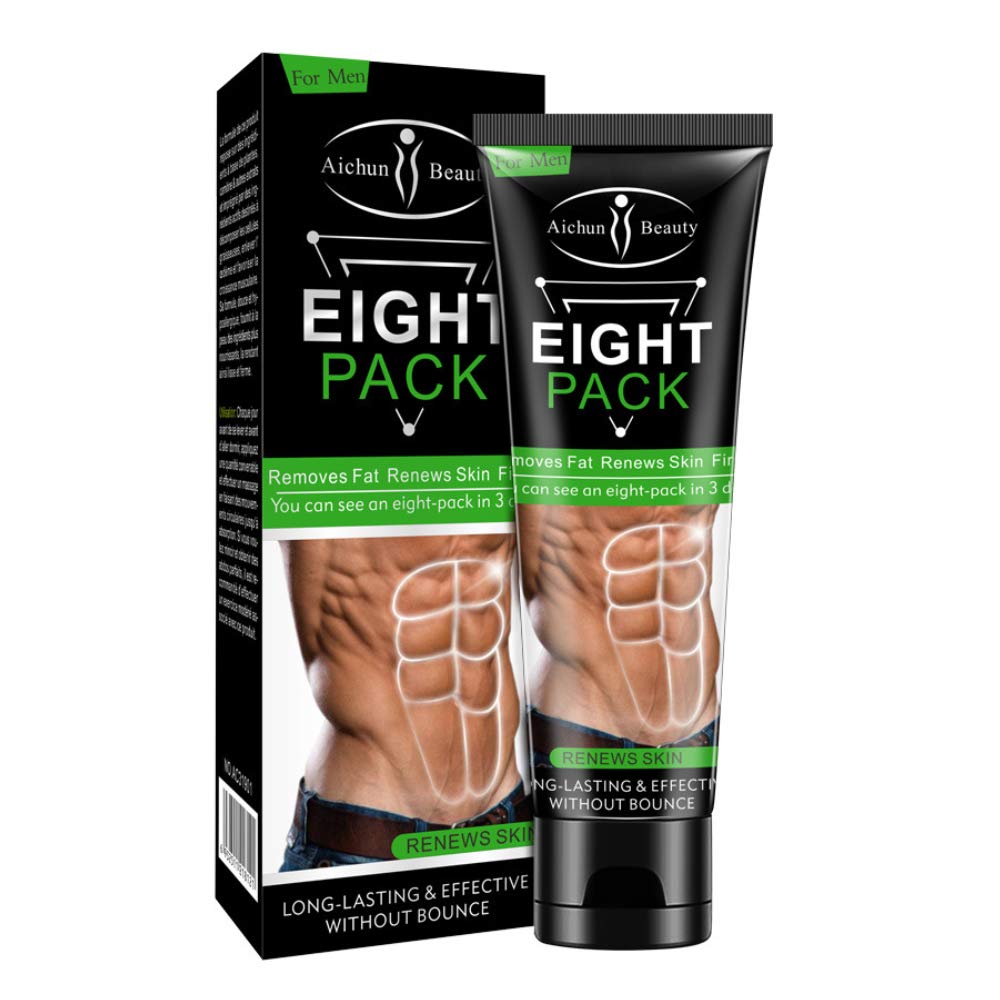 AICHUN BEAUTY Otto pacchetto per gli uomini forte vita Manly Torso Linee mooth Press Fitness Belly Burning Muscle Fat Rimuovere Rinnova la perdita di peso della pelle Crema dimagrante 80g