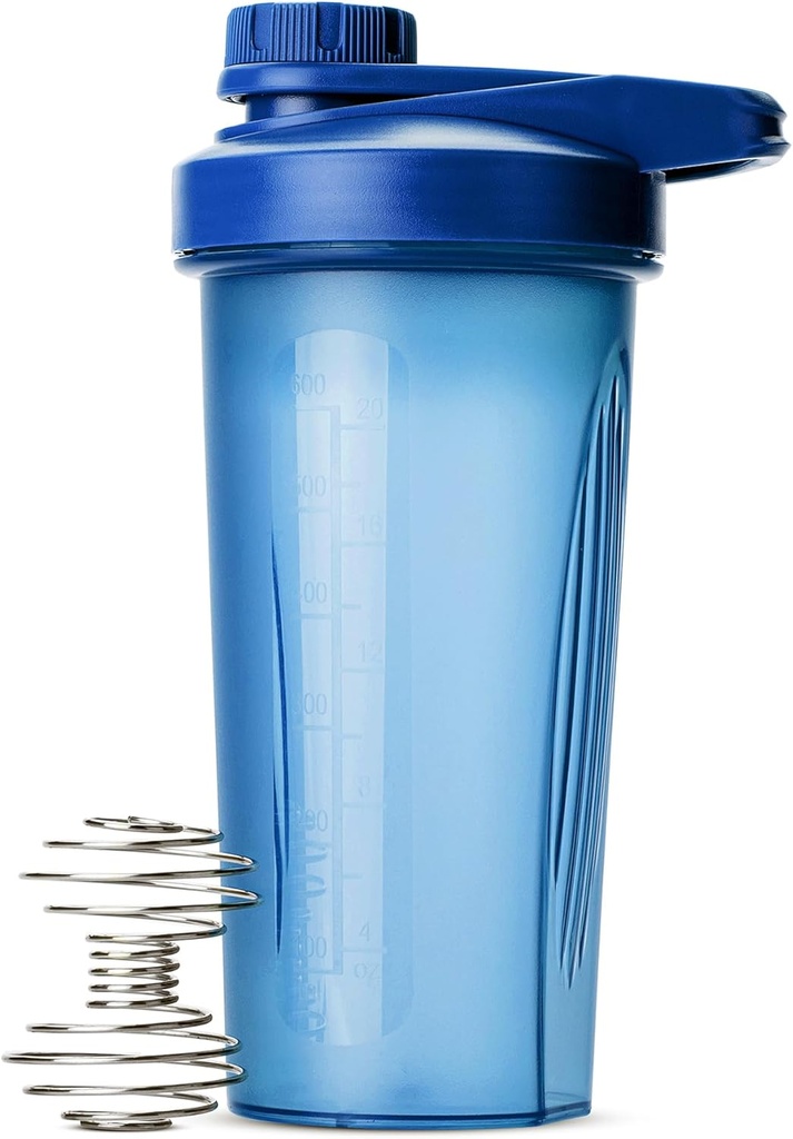 Mr. Pen- Shaker Bottiglie per miscele di proteine con tappo di torsione, 28 oz, Blue Protein Shaker Bottiglia con filo Whisk Ball