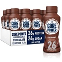 Core Power Fairlife 26g Protein Milk Shakes, pronto a bere per il recupero di allenamento, Cioccolato, 11.5 Fl Oz (Pack of 12)