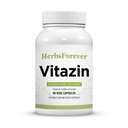 Herbsforever Vitazin Capsule Ayurvedic Integratore Herbal Supporta Energia e prestazioni Fornisce Fisico e Mentale Resistenza 90 Vege Capsule 800 Mg Ogni