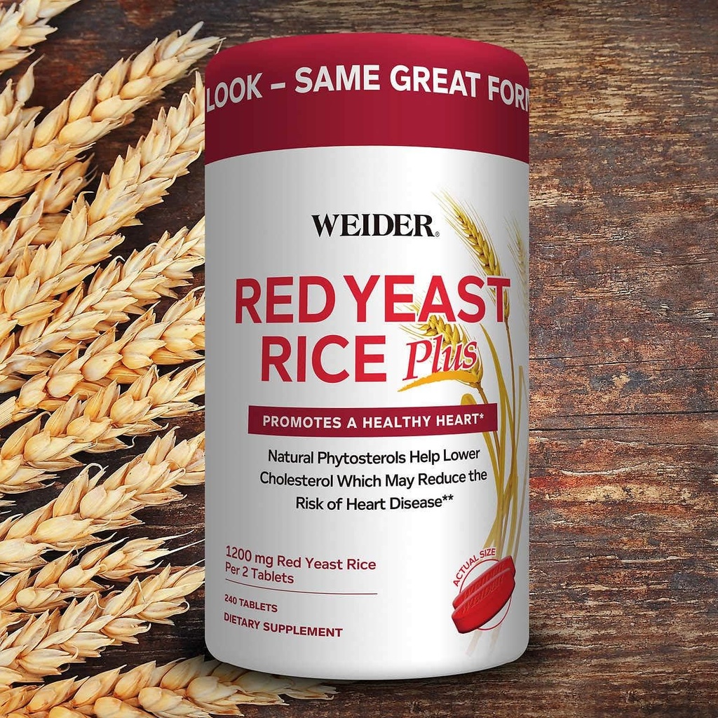 Riso di lievito rosso Plus 1200 mg, 240 compresse pianta Phytosterols 850 mg. per porzione .#B