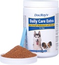 Doc Roy's Daily Care Extra, Advanced Multivitamin for Dogs, Supports Energy, Immune, Muscle, Bone and Brain Health, Fornisce Vitamine A C D3 E B Complex, Iron Zinc Magnesium Iodine, Made in USA 400 gm