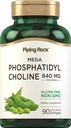 Piping Rock Phosphatidyl Choline Supplemento | 840mg | 90 Softgels | da Soy Lecithin | Non-GMO, Gluten Free