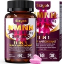 NMNH Supplemento (Dihydronicotinamide Mononucleotide) 600mg,NAD Integratore con Resveratrolo, CoQ10, Biotina e Acido Ialuronico | Support Energia cellulare, Metabolismo & Skin Wellness, 60 capsule,Pink