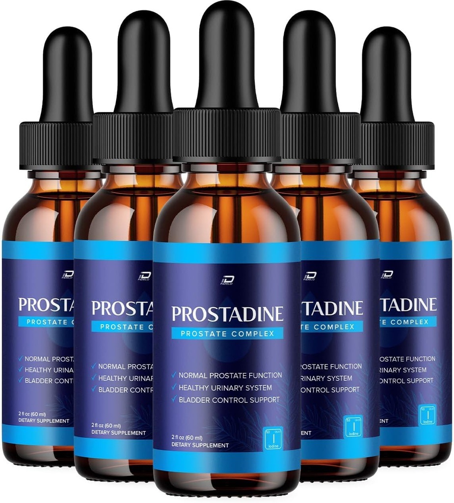 Gocce di Prostadine per la salute - La vescica Problemi urinari - Supplemento di Prostadine, Gocce di Prostatina di Forza Massima, 2024 Nuova Formulazione Migliorata, Prostadina (5 Pack- 5 Mese di Alimentazione)