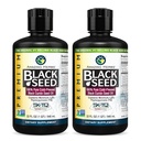 Sorprendente erbe Premium Black Seed Oil - Prematura a freddo Nigella Sativa Aids in salute digestiva, Supporto immunitario, Funzione cerebrale, Mobilità congiunta, Senza glutine, Non OGM - 32 Fl Oz (Pack of 2)