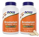 Ora Bromelain 500 mg, 200 capsule di Veg (Pack of 2) Supplemento - Non OGM, Vegan 500mg Caps