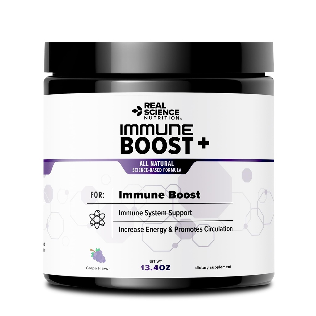 Immune Boost Plus | Formula Immunitaria Naturale, Migliorare la salute e il benessere del sistema immunitario, Più potente di Elderberry, Zinco, Echinacea - in una polvere di azione rapida