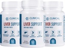 Effetti clinici: Supporto per fegato - Natural Milk Thistle and Zinc Supplement - 3 Pack - Aiuta a disintossicare e pulire il fegato - Supporta la funzione del fegato e la salute digestiva - Made in the USA