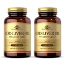 Solgar Cod Liver Oil - 100 Softgels - Fornisce Vitamine A & D - Non OGM, Gluten Free - 100 Serve