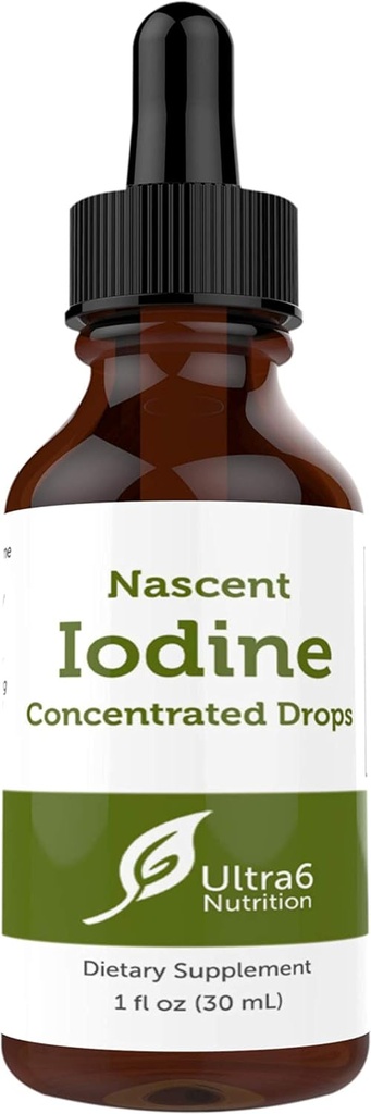 Integratore di gocce di iodio nascente nella tintura concentrata del liquido per il miglior assorbimento e per il supporto della tiroide