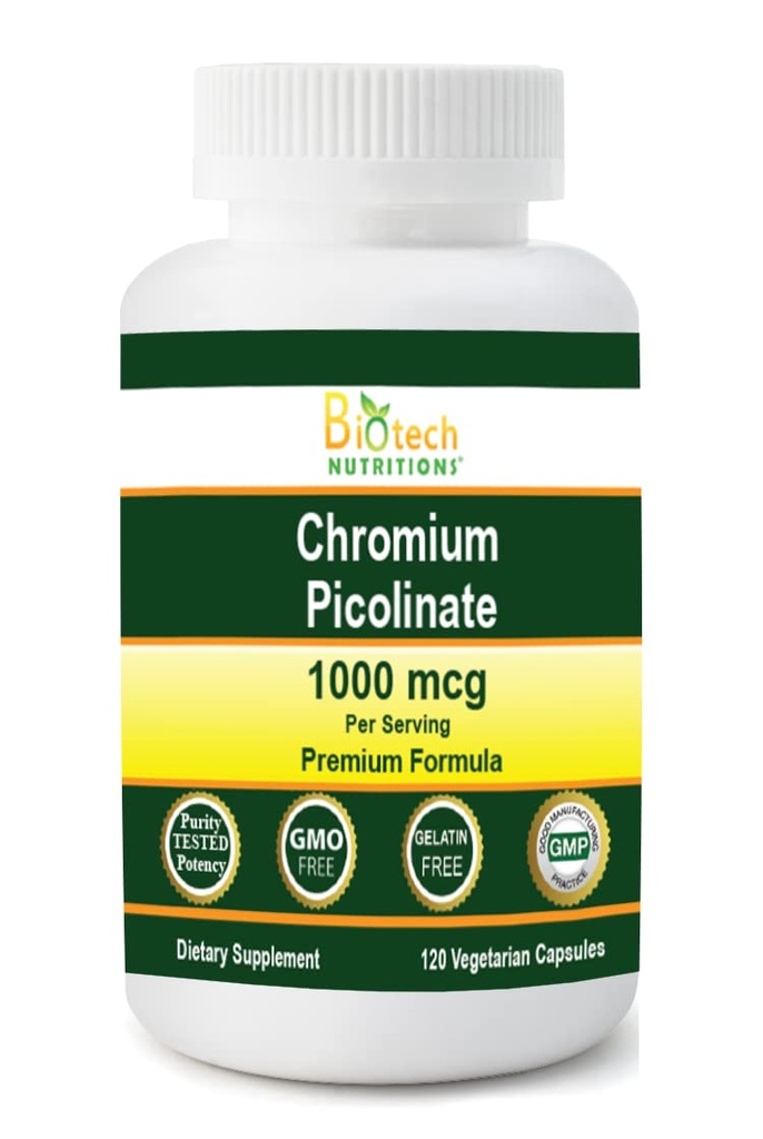 Cromo Picolinato 1000 MCG che serve 120 capsule vegetali