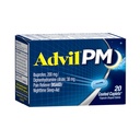 Advil PM (20 Conte) dolore Reliever/Nighttime Sleep Aid Coated Caplet, 200mg Ibuprofen, 38mg Diphenhydramine