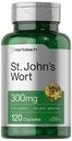Horbäach St John's Wort Capsule 300mg | 120 Count | Non OGM, Gluten Free | Estratto di erbe