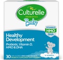 Culturelle Baby Healthy Development Probiotic, Vitamina D,HMO & DHA Packets, Aiuta a promuovere un sistema immunitario sano e digestivo * in Babies & Kids Ages 1+,Gluten Free & Non-GMO, 30 Count (Pacchetto di 1)