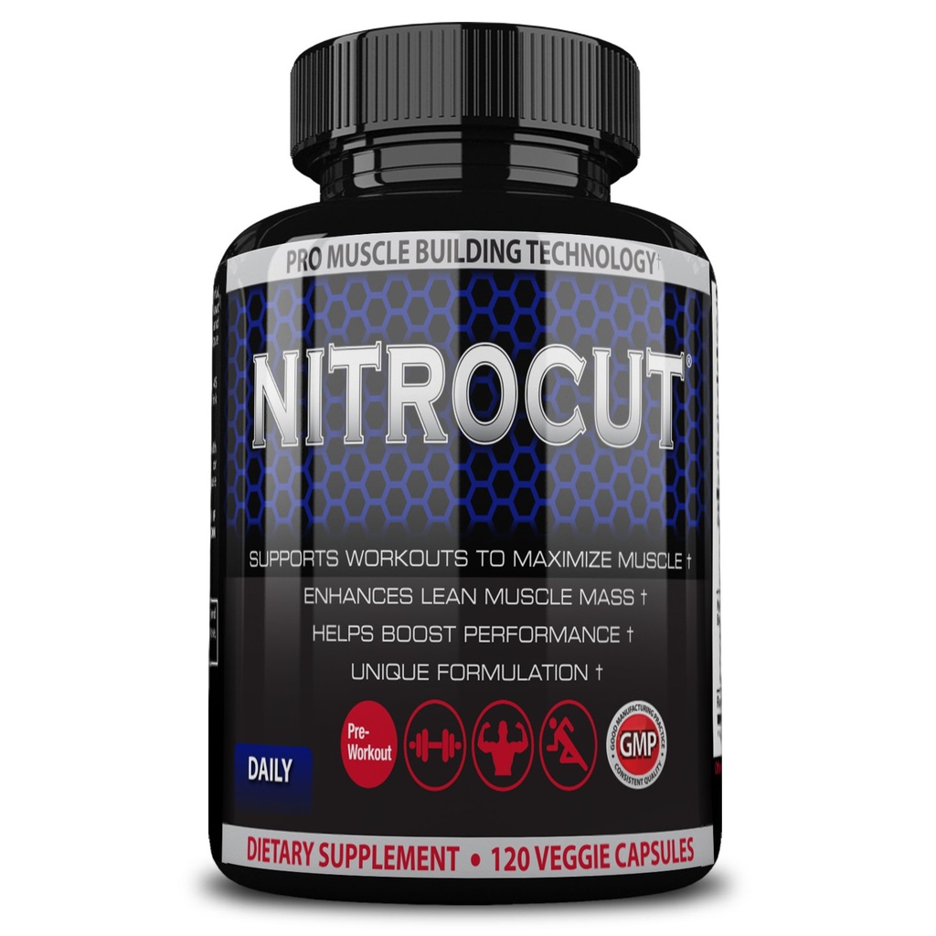 Supplemento pre allenamento - 120 capsule - Integratori Nitric Oxide - l arginina - l citrullina - Ingredienti Premium - Aumentare il flusso sanguigno - Aumentare la crescita muscolare
