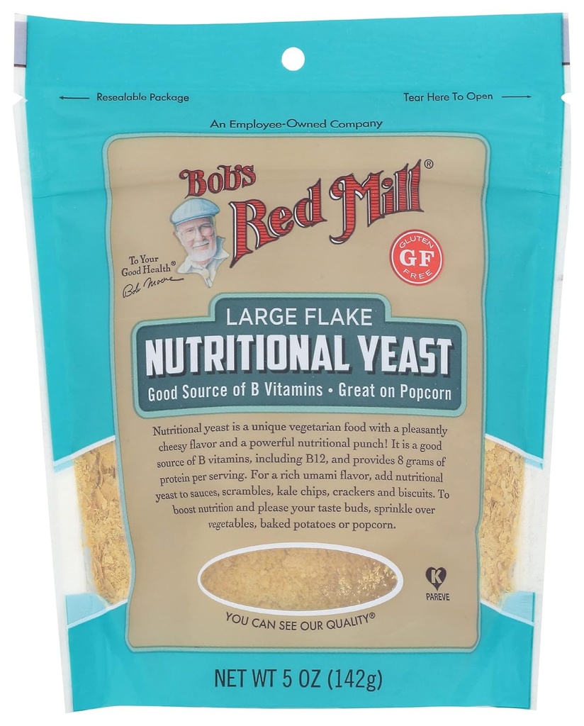 Bob's Red Mill Nutrizione Yeast, 5oz (Pack of 4) - Vegan, Paleo Friendly, Kosher