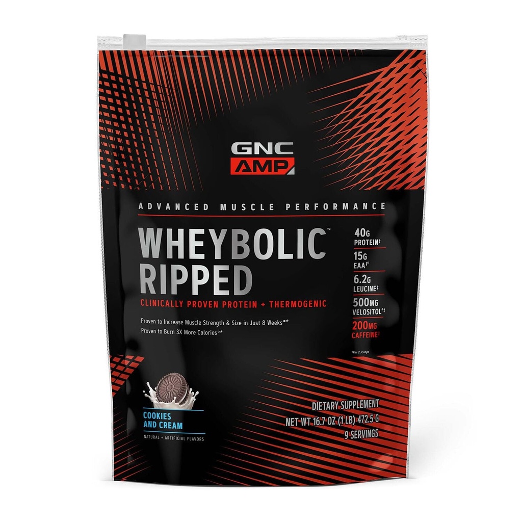 GNC AMP Wheybolic Ripped - Biscotti e Crema (9 Serve)