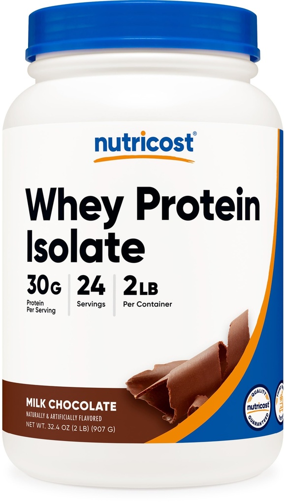 Isolato di proteine del siero di Nutricost (cioccolato di latte) 2LBS