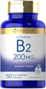 Carlyle Vitamin B-2 | Riboflavin | 200mg | 150 Count | Vegetariano, Non OGM & Gluten Free Essential Supplement