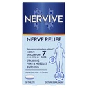 Nervive Nerve Relief, Occasional Nerve Discomfort II, Nerve Relief, inizia a lavorare in 7 giorni, Stabbing, Burning, Alpha Lipoic Acid, B Vitamins, Turmeric, Ginger, Nervive Supplement, 30 compresse