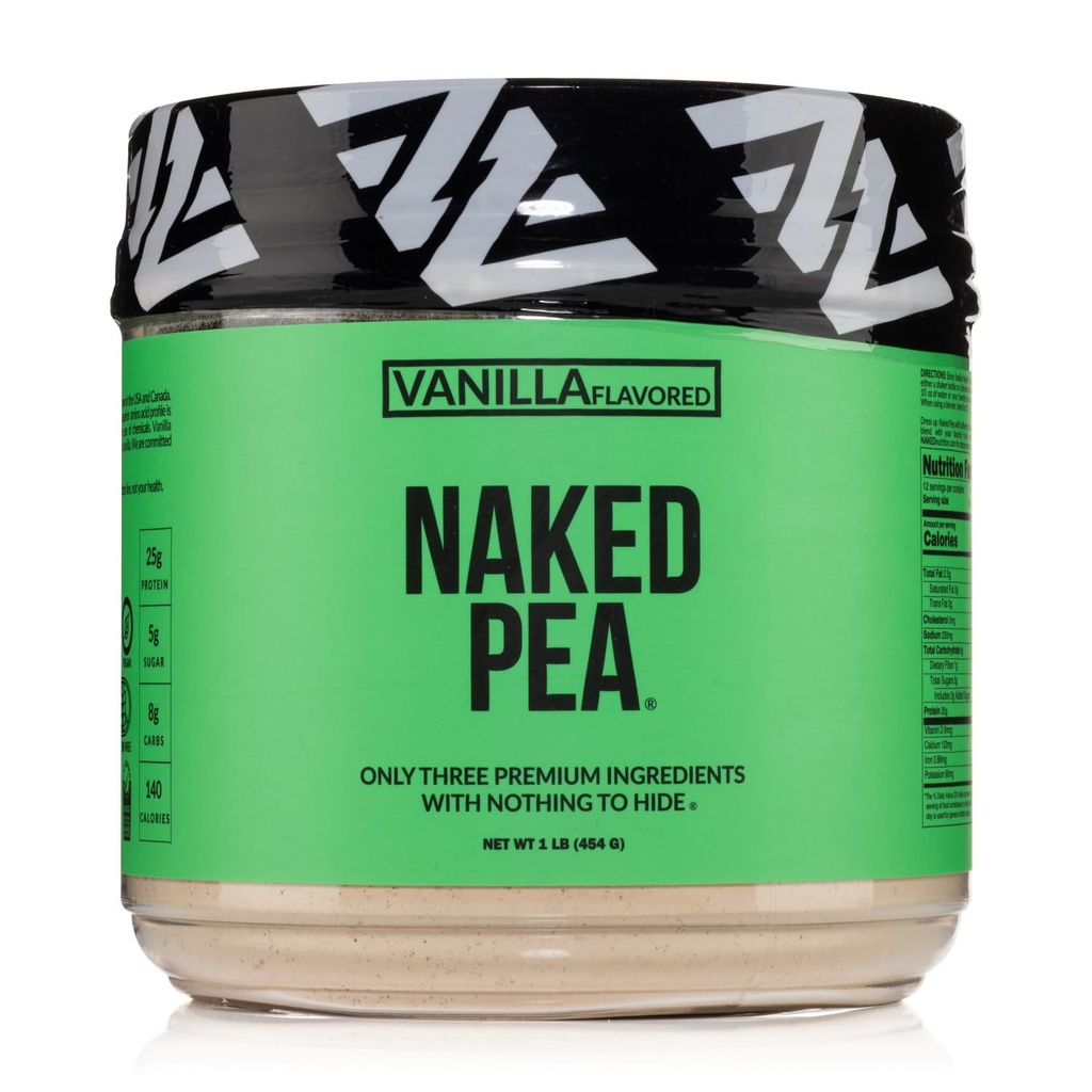 Vanilla Pea Protein Isolate da North American Farms, Solo 3 Ingredienti, Vanilla Vegan Protein, Senza glutine, Soia Free, OGM Free - 1LB