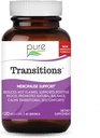 Pure Essence Labs transizioni Vitamine per le donne, integratore naturale di sollievo di menopausa per promuovere l'equilibrio dell'ormone, ridurre i flash caldi, mood Swings & Night Sweats, 120 capsule