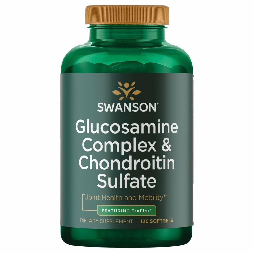 Swanson Glucosamine Complex & Chondroitin Sulfate 500/400 Milligrammi 120 Sgels