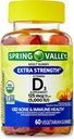 IKJ Vitamina D3 Bone & Immune Salute Integratore alimentare vegetariano Gummies, 125 mcg (5.000 IU), 60 conte