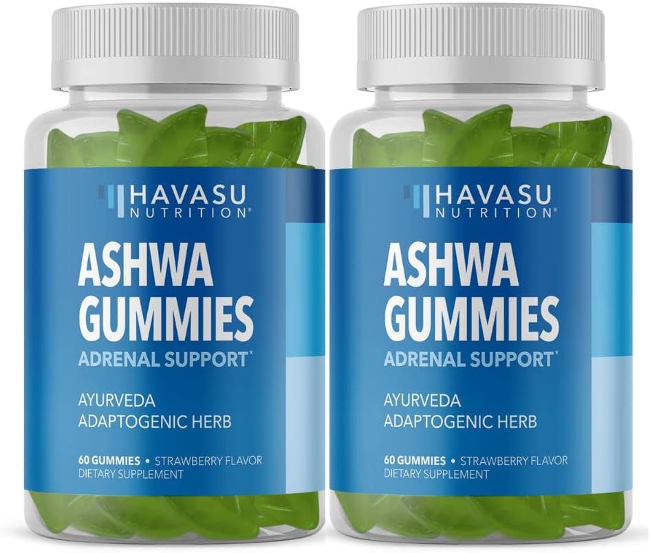 Ashwagandha Gummies Supplemento Progettato per sostenere una calma naturale - Supporto erbe - Ashwagandha Gummies per le donne e gli uomini - Non OGM e Gluten-Free Supplement - 120 Vegan Strawberry Gummies