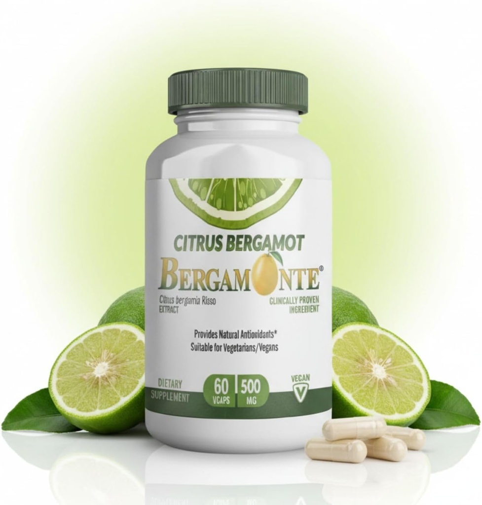 Citrus Bergamot Supplemento (Citrus Bergamia) 1.000 mg per Serving (2) 60 capsule vegane - Bergamonte brevettato