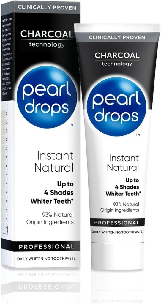 Perla gocce istantaneo naturale bianco attivato Charcol 75ml