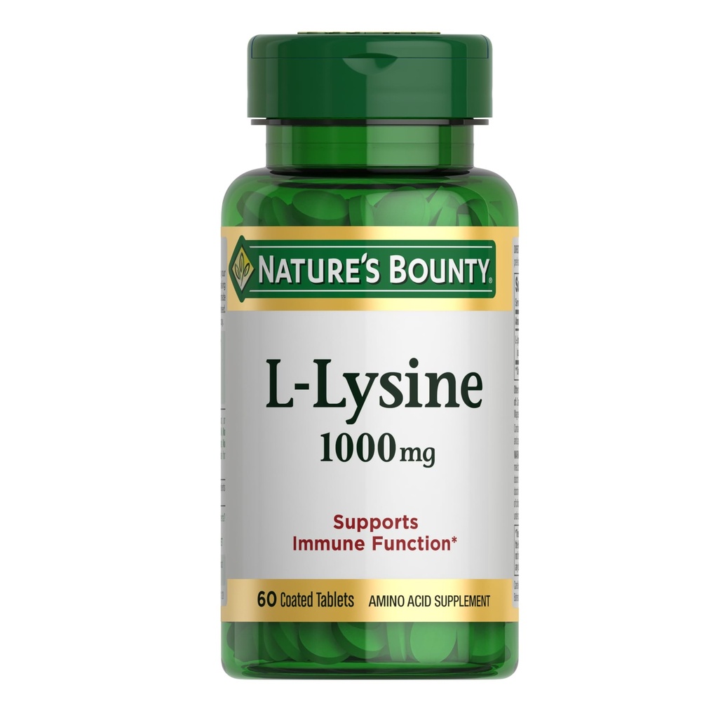Bounty L-Lysine 1000 mg, 60 compresse (Pack of 3)