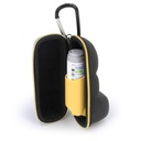 Caso CASEMATIX Asthma Inhaler con Lanyard e Clip su Keychain Carabiner, Inhaler Holder Extended to Fit Standard Rescue and New Albuterol Inhaler Dispositivi fino a 4 pollici - Include solo asma caso