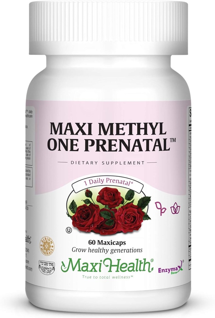 Formula Prenatale Maxi One al giorno con Folato e Ferro Gentle metilato, 60 Conte