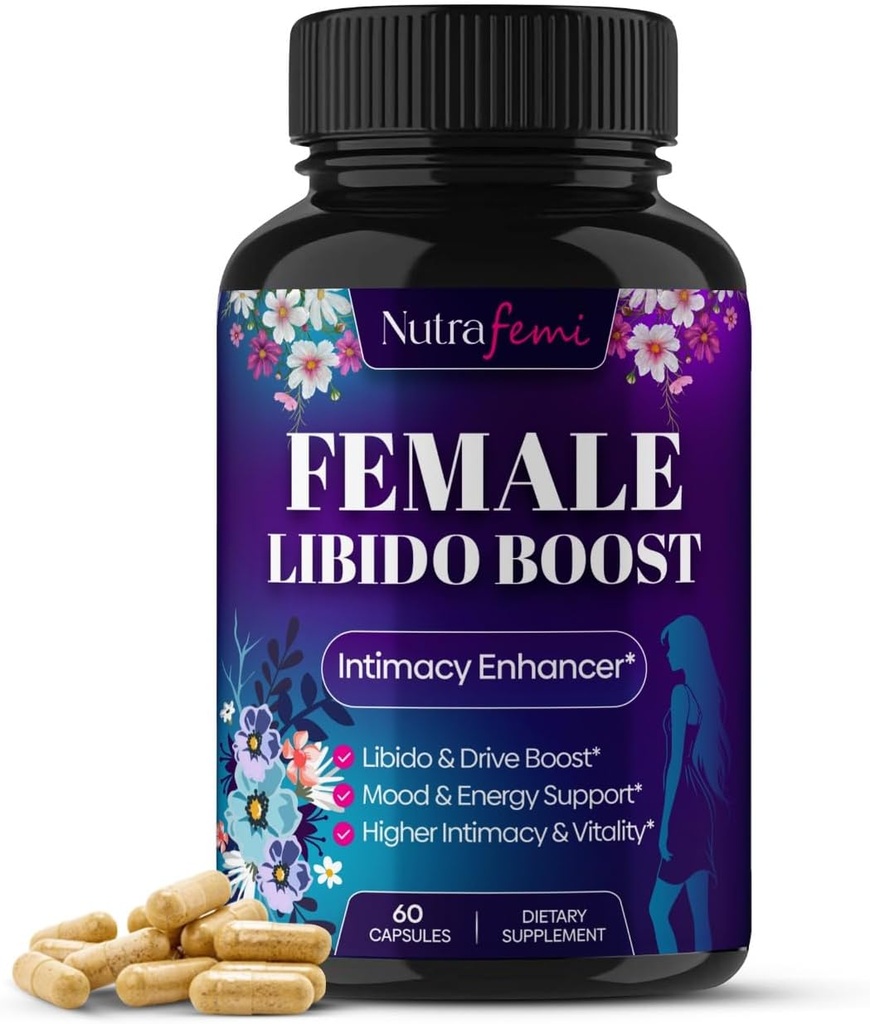 Booster di Libido altamente efficace per le donne-Female Libido Booster per l'equilibrio ormonale, Mood & Drive, Lubrificazione naturale - con Maca Root, Ginseng, Tribulus, Gingko & Ashwagandha