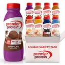 Premier Protein Shakes, 8 Flavor Variety Pack, 30g Protein, 1g Zucchero, 24 Vitamine & Minerali, Nutrienti per sostenere la salute immunitaria 11,5 Fl Oz (8 Pack)