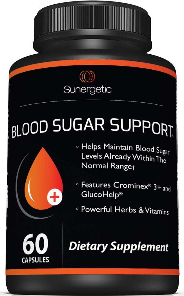 Integratore di zucchero nel sangue Premium – Supporta livelli di zucchero nel sangue sani già all'interno della gamma normale – Include l'estratto di melone di Bitter, Vanadium, cromo, cannella, e capsule di acido lipoico alfa-60