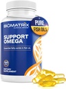 Supporto Omega (120 capsule Gel) Omega 3 Fish Oil Supplement - Cardiovascolare, supporto muscoloscheletrico
