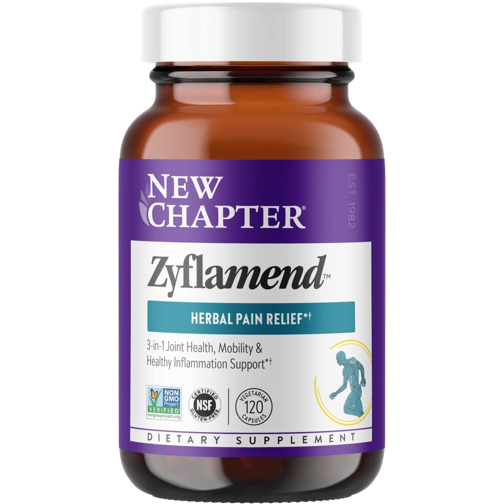 Nuovo Capitolo ZyflamendTM Multi-Herbal Pain Reliever+ Joint Supplement, 10-in-1 Superfood Blend with Ginger & Turmeric for Healthy Inflammation Response & Herbal Pain Relief+, 120 Count