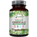 Vegan Omega 3 - Carrageenan Free Plant Based Algal DHA/EPA- 60 Veggie Softgels - Supporta cervello, cuore e salute prenatale - Integratori di acidi grassi essenziali