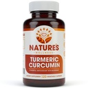 1600mg curcumina erboristica biologica w/bioperina e pepe nero | Non OGM | Supporto misto naturale | Potenziamento più alto con 95% Curcuminoidi standardizzati | Gluten Free | 120 Caps vegetariani