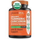 Integratore di curcuma organico con il pepe nero più alta potenza USDA certificata [non-OGM curcumina organica 2115mg] Giunto antiossidante & supporto immunitario 120 compresse