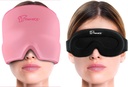 TheraICE Migraine Headache Relief Cap, Hot & Cold Therapy Hat, Migraine Relief Cap, Cool Gel Head Wrap, Headache Cap Ice Pack Mask + TheraICE Cool Gel Relief Sleep Mask