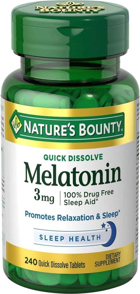 Bounty Melatonin 3mg, 240 compresse