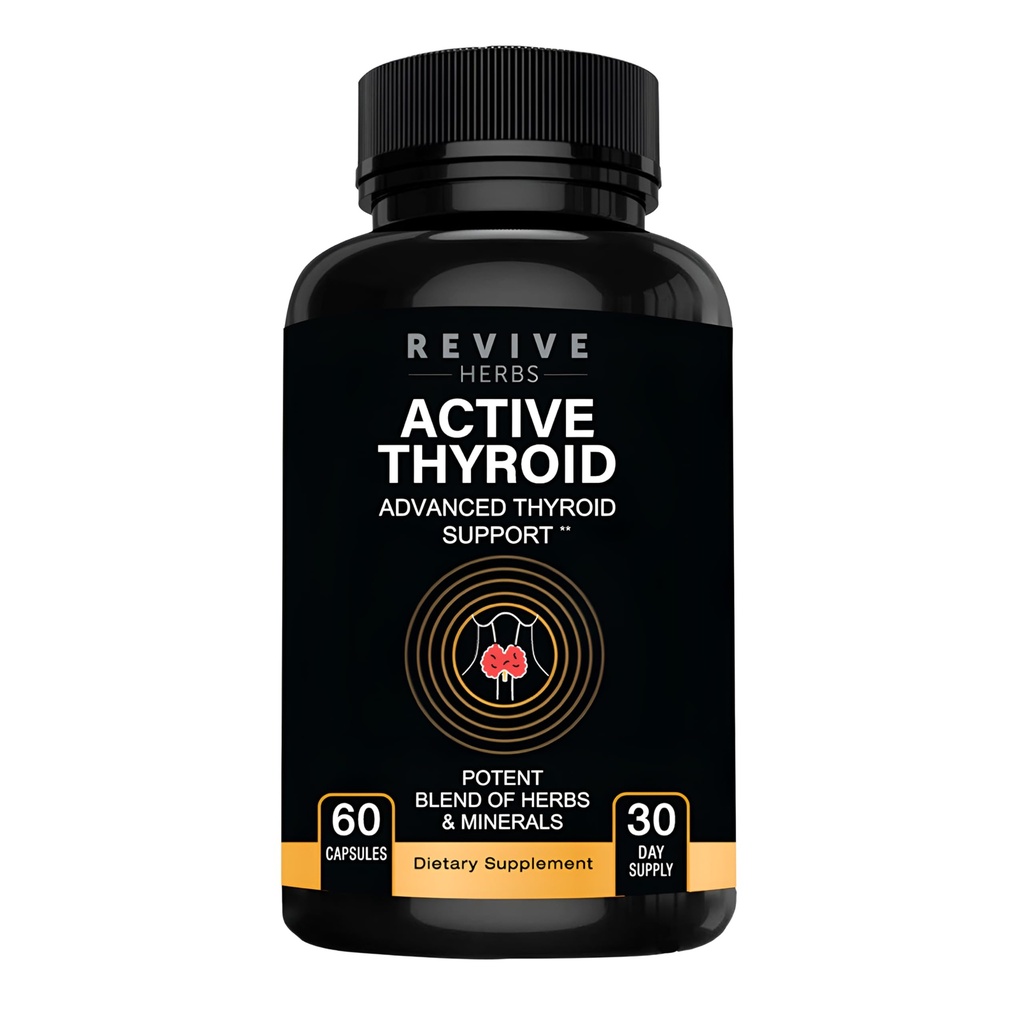 Supporto tiroideo: Potente miscela di Ashwagandha, iodio, selenio, magnesio, zinco, vitamina B12 & di più per la salute ottimale - 60 capsule