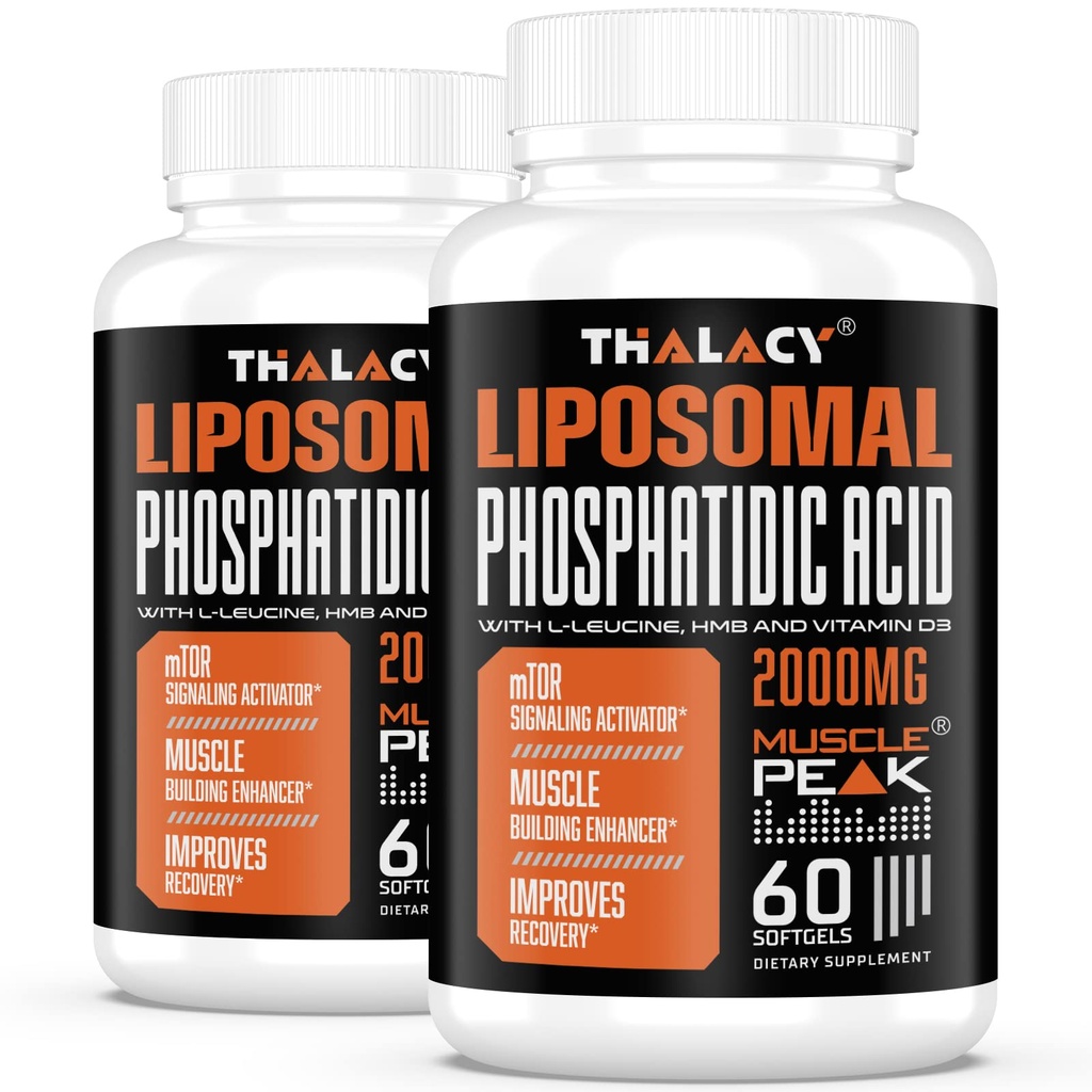 2000mg Liposomal Phosphatidic Acid (PA) | Muscle Builder, High Absorption Muscle Building Supplements for Men & Women | Muscle Gainer, mTOR Protein Sintesi & magra corpo massa, resistenza, 120 capsule