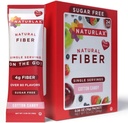 Naturals Zucchero senza caramelle di cotone aromatizzato Psyllium Husk, 24 confezioni di fibre