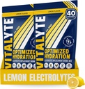 Miscela della bevanda della polvere dell'elettrolita di vitalita, Miscela dell'idratazione dell'elettrolita di isotonica, Miscela della polvere di allenamento senza glutine, Confezione da 2, 35 oz. Ognuno, limone aroma
